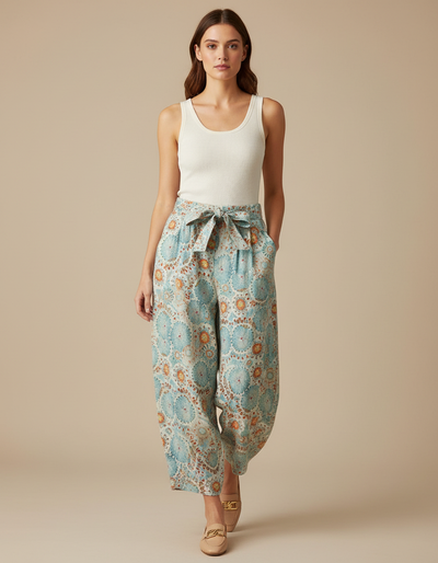 Pantalon Parachute Femme Taille Haute