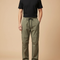 Pantalon Parachute Vert Olive Cargo Fluide Léger Homme - Kaki Polyester