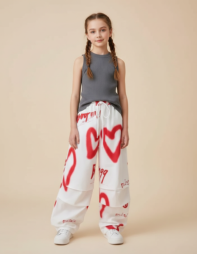 Pantalon Parachute Blanc