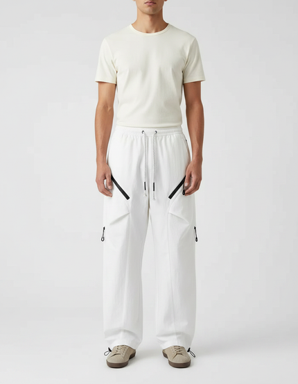 Pantalon Toile Parachute - Blanc