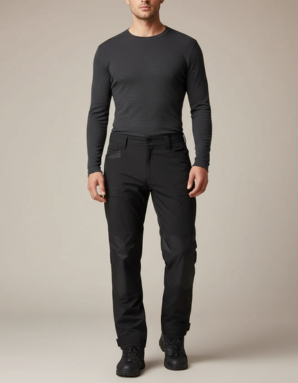 Pantalon Parachute Noir Tactique Résistant Homme Sport - Polyester