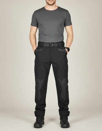 Pantalon Parachute Noir Tactique Léger Résistant Homme - Polyester