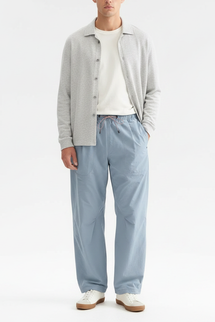 Pantalon Parachute Bleu - Polyester