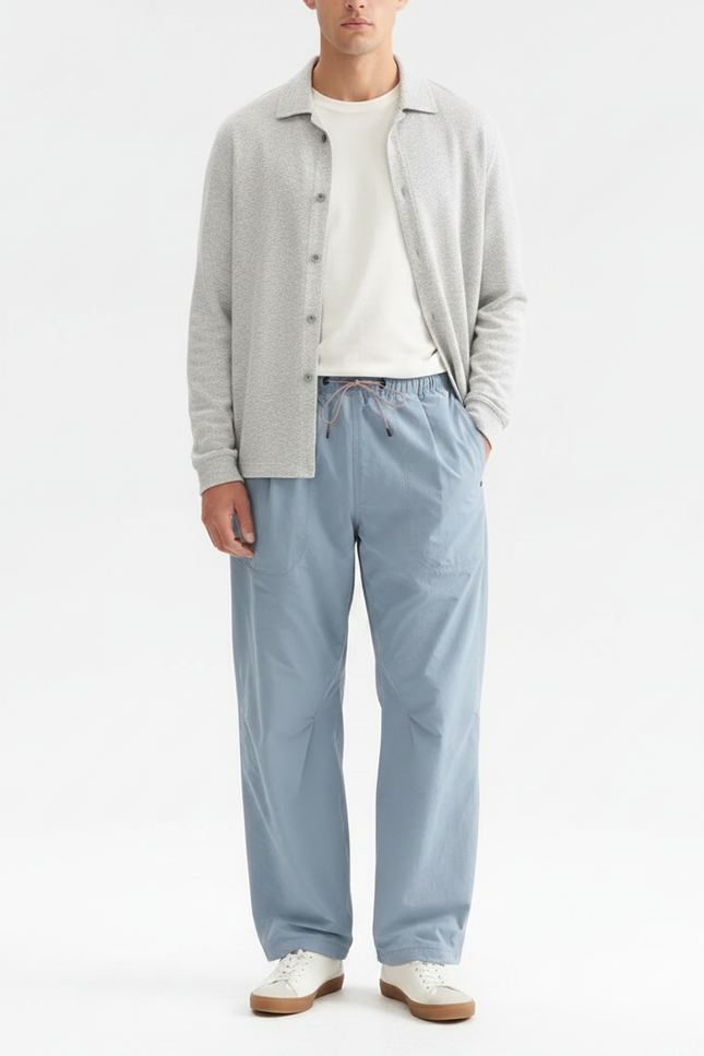 Pantalon Parachute Bleu - Polyester