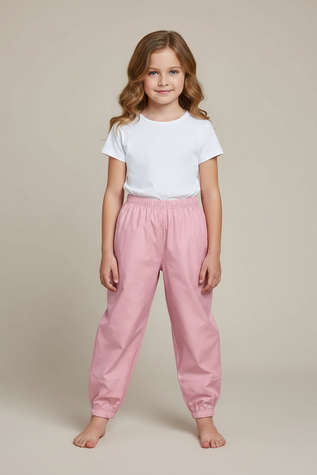 Pantalon Parachute Rose Ample Léger Enfant Sportif - Polyester