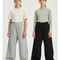 Pantalon Parachute Large Confortable Unisexe Hiver - Gris Molleton