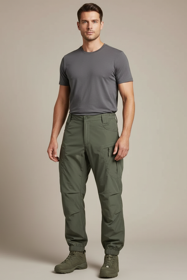 Pantalon Parachute Escalade - Kaki Polyester