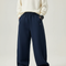 Pantalon Parachute Bleu Marine Ample Décontracté Coton Enfant - Molleton