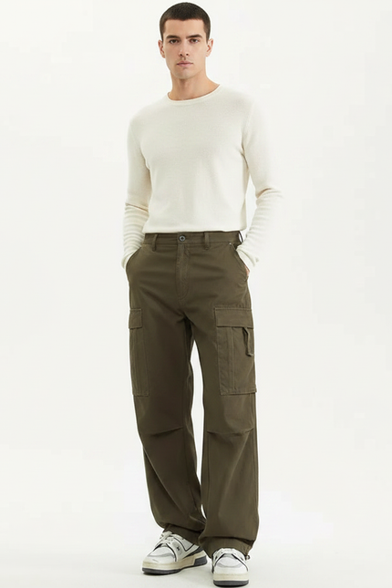Pantalon Parachute Ccbb - Kaki Toile