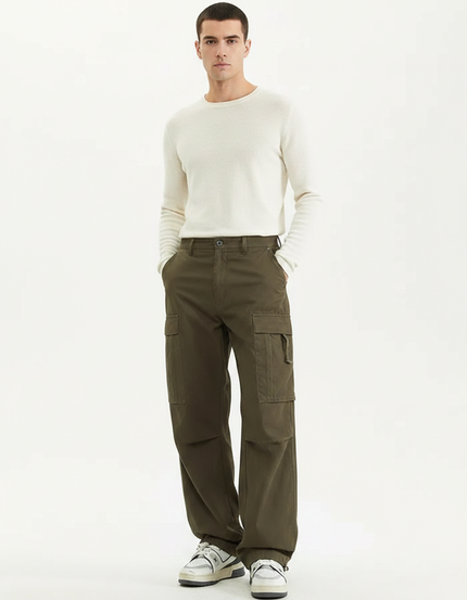 Pantalon Parachute Ccbb - Kaki Toile