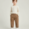 Pantalon Parachute Côtelé Marron Doublé Polaire Enfant - Cordé