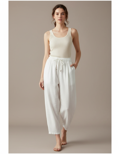 Pantalon Parachute Femme Avec Cordon