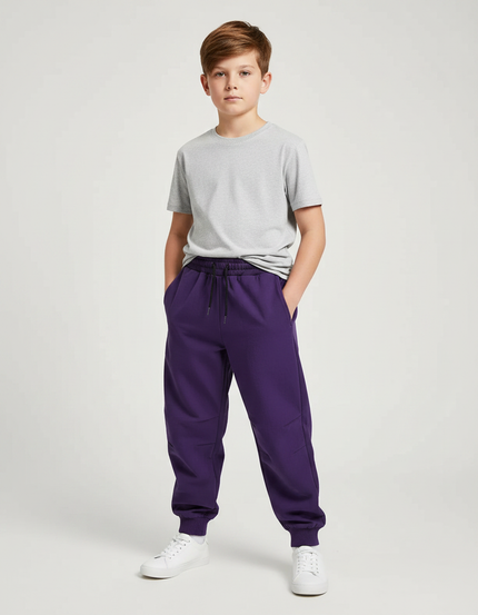Pantalon Parachute Violet Uni Sport Enfant - Molleton