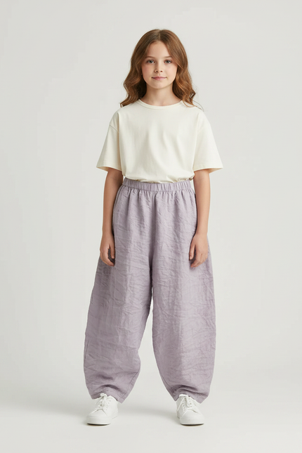 Pantalon Parachute Violet Lin Ample Fille
