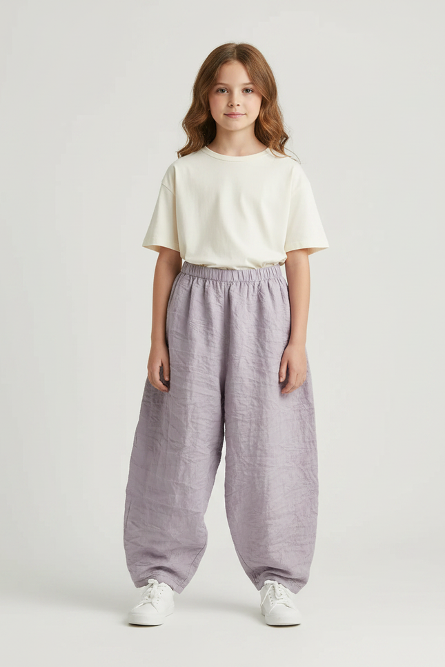 Pantalon Parachute Violet Lin Ample Fille