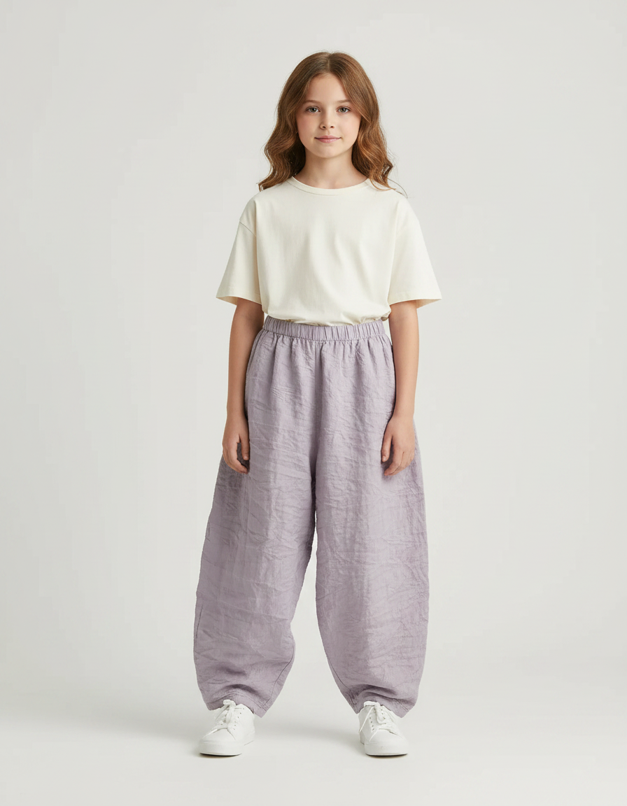 Pantalon Parachute Violet Lin Ample Fille