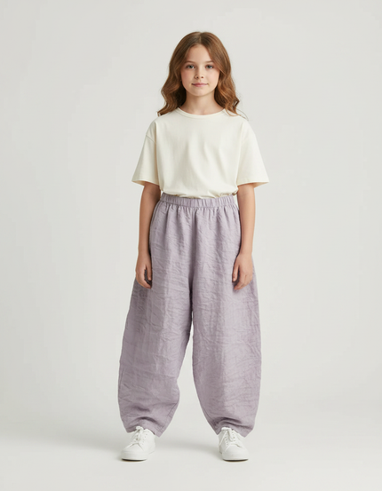 Pantalon Parachute Violet Lin Ample Fille