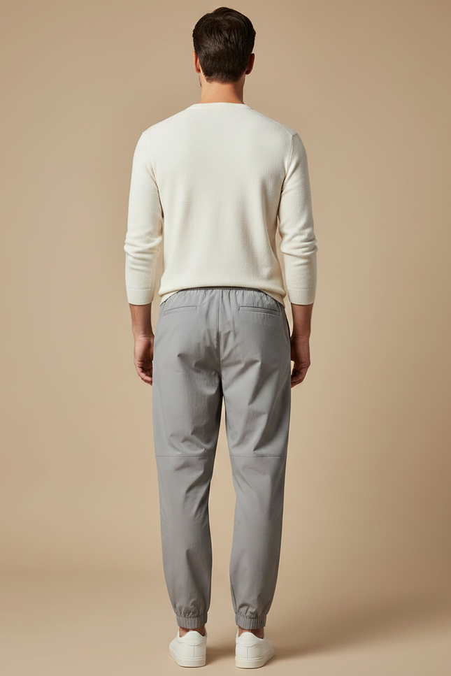 Pantalon Parachute Gris Léger Ample Sport Homme Cordon - Polyester - vue 2