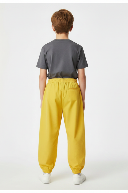 Pantalon Parachute Jaune Ample Sport Léger Enfant - Polyester - vue 2