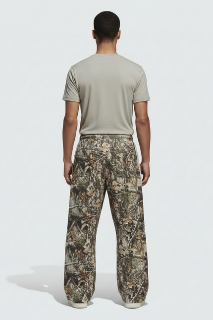 Pantalon Parachute Camouflage Ample Rayures Streetwear - Imprimé Molleton - vue 2