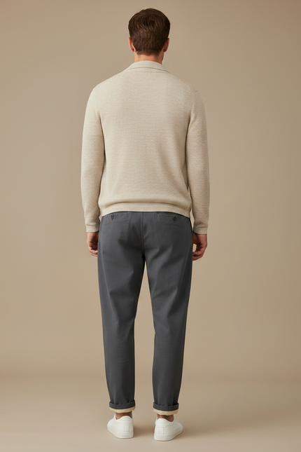 Pantalon Parachute Gris Anthracite Ample Décontracté Homme - Gabardine - vue 2