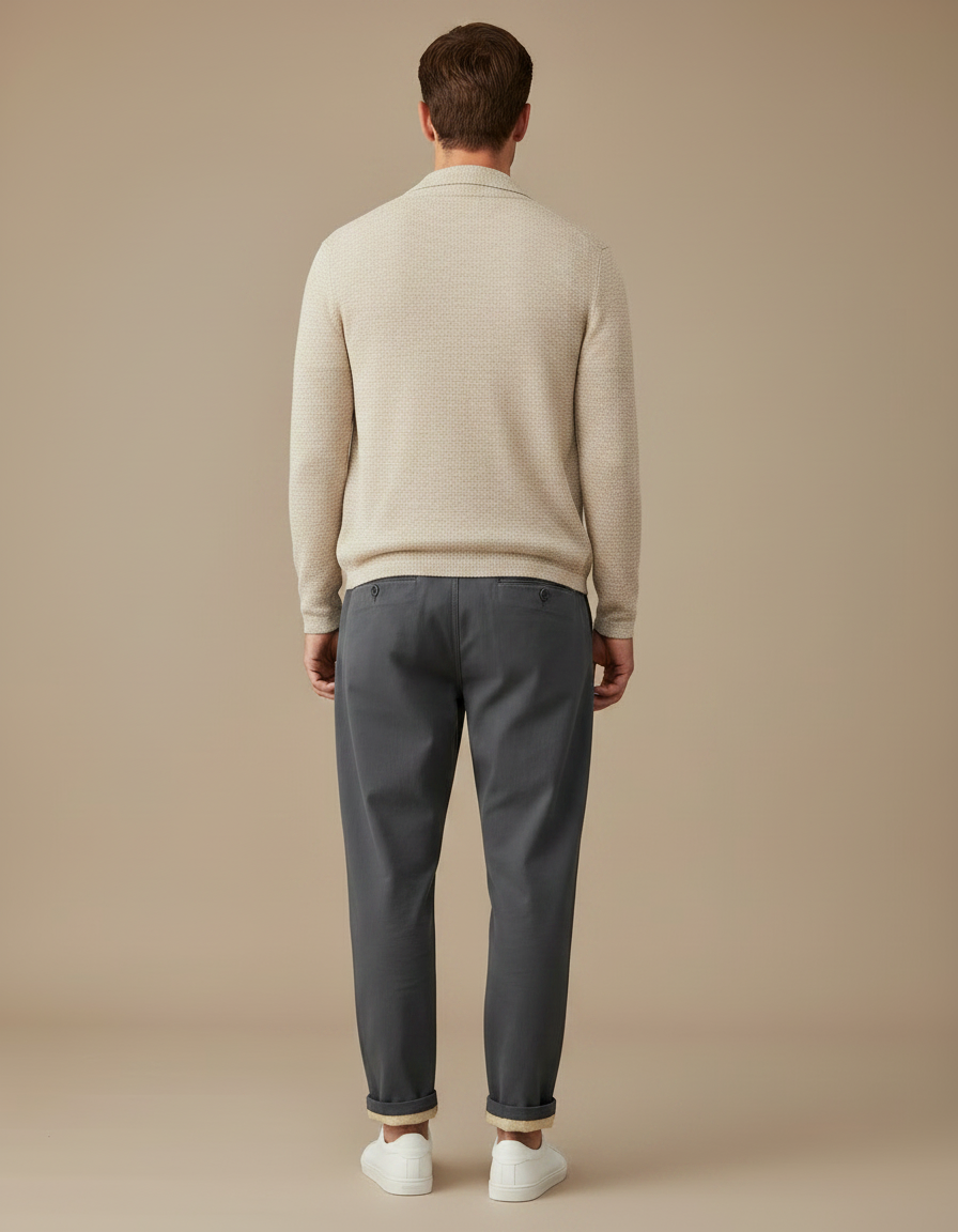 Pantalon Parachute Gris Anthracite Ample Décontracté Homme - Gabardine - vue 2