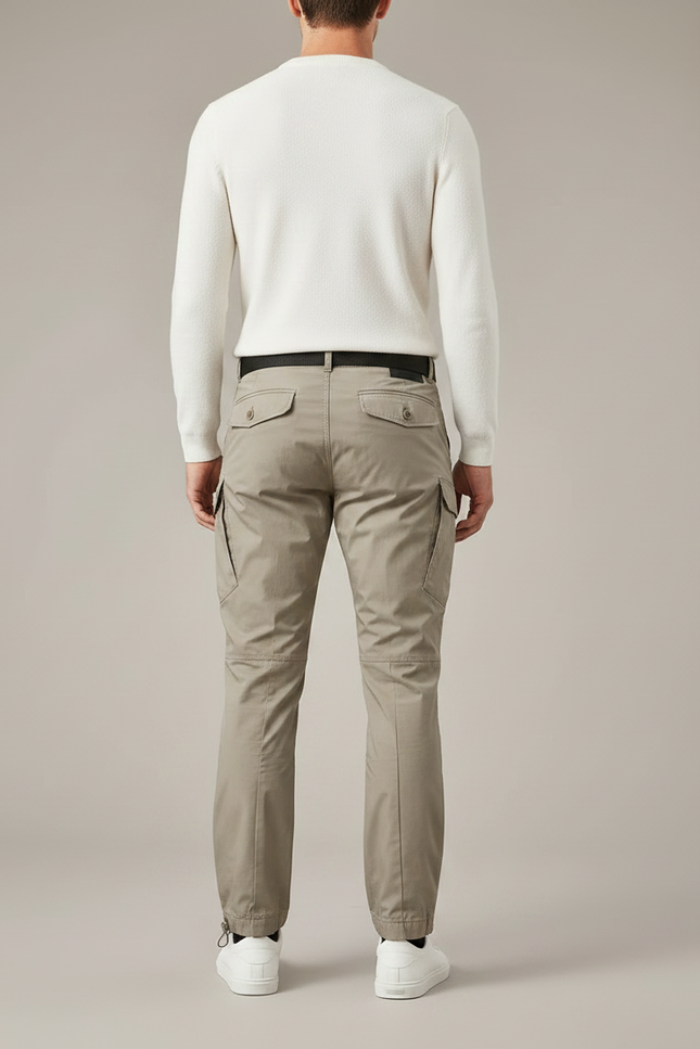 Pantalon Parachute Kaki Cargo Homme Léger Décontracté - Polyester - vue 2
