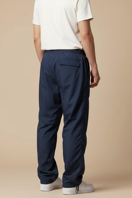 Pantalon Parachute Bleu Marine Ample Décontracté Homme - Polyester - vue 2