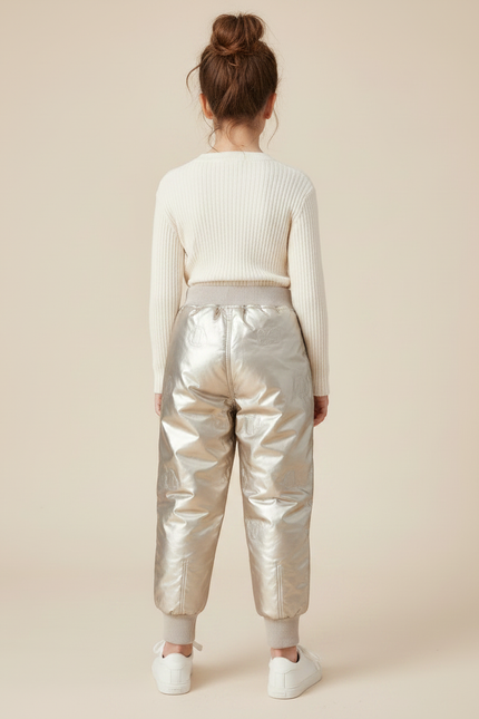 Pantalon Parachute Doré Matelassé Imprimé Enfant - Polyester - vue 2