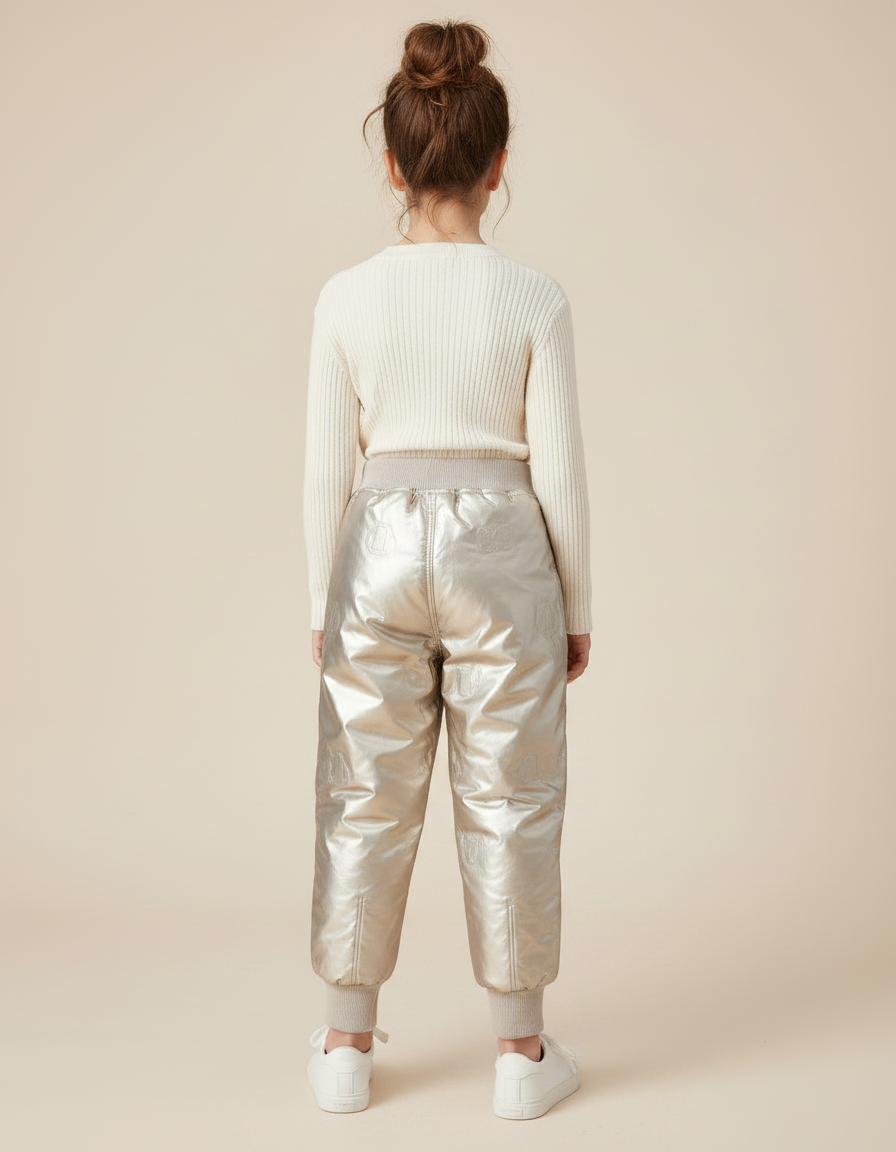 Pantalon Parachute Doré Matelassé Imprimé Enfant - Polyester - vue 2