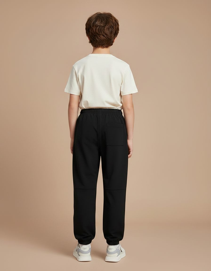 Pantalon Parachute Noir Ample Sport Enfant Respirant - Polyester - vue 2