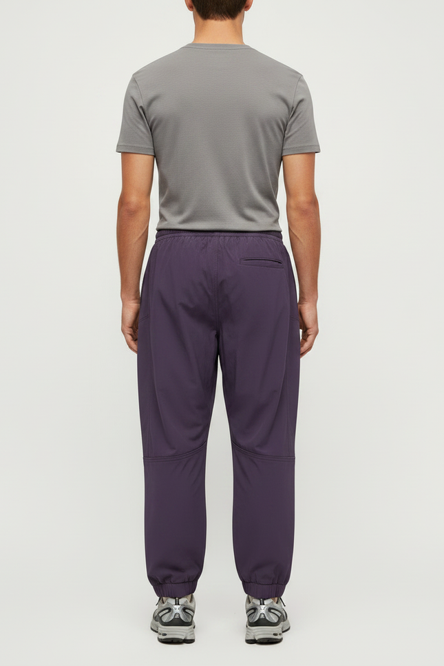 Pantalon Parachute Violet Ample Sportif Homme - Polyester - vue 2
