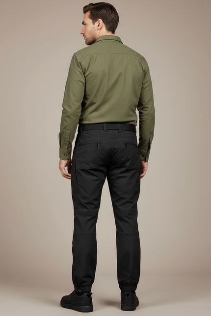 Pantalon Parachute Noir Cargo Homme Technique Léger - Polyester - vue 2
