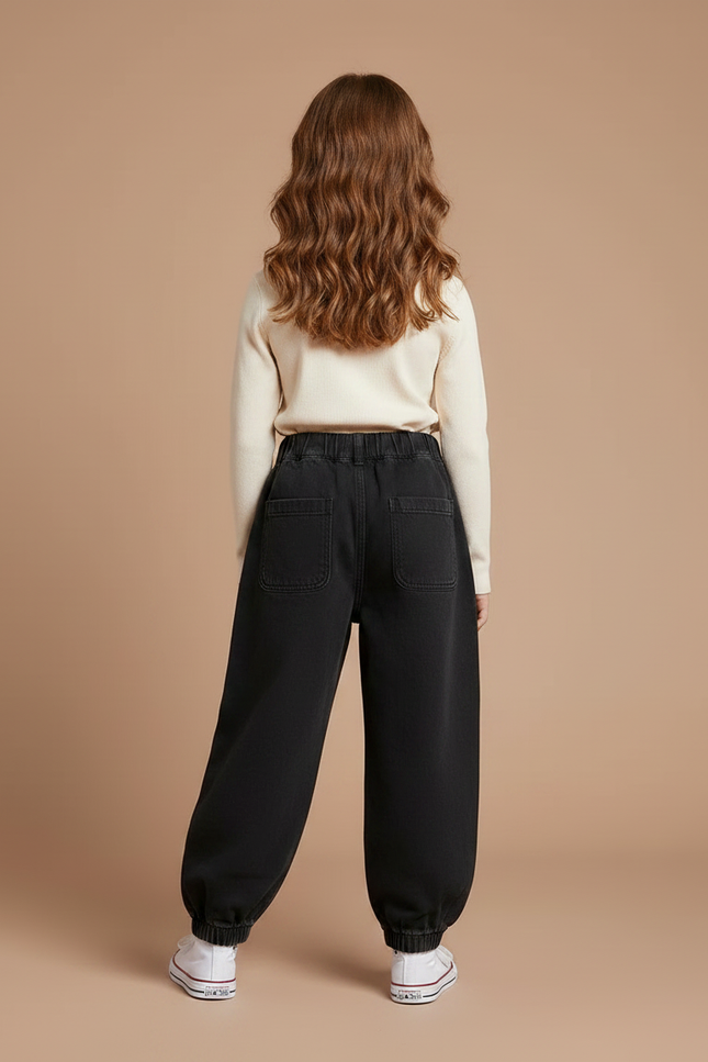 Pantalon Parachute Jeans - Noir - vue 2