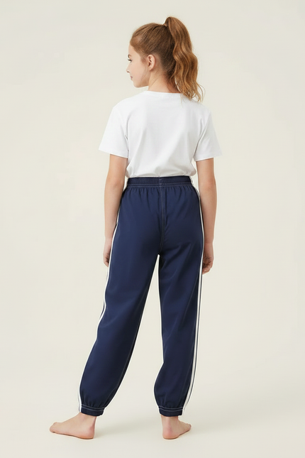 Pantalon Parachute Bleu Marine Ample Sport Enfant - Polyester - vue 2
