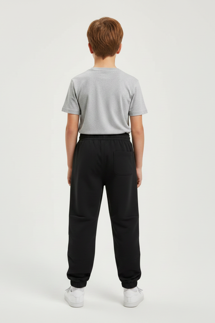 Pantalon Parachute Noir Ample Sport Enfant - Molleton - vue 2