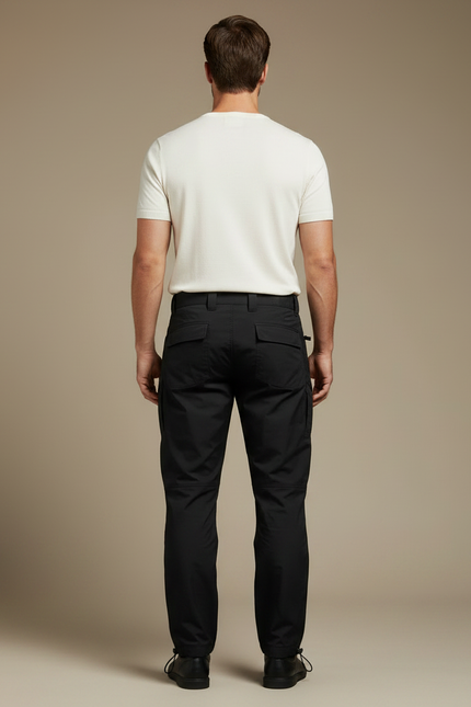 Pantalon Parachute Noir Cargo Homme Léger Randonnée - Polyester - vue 2
