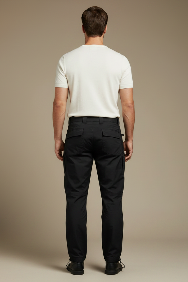 Pantalon Parachute Noir Cargo Homme Léger Randonnée - Polyester - vue 2