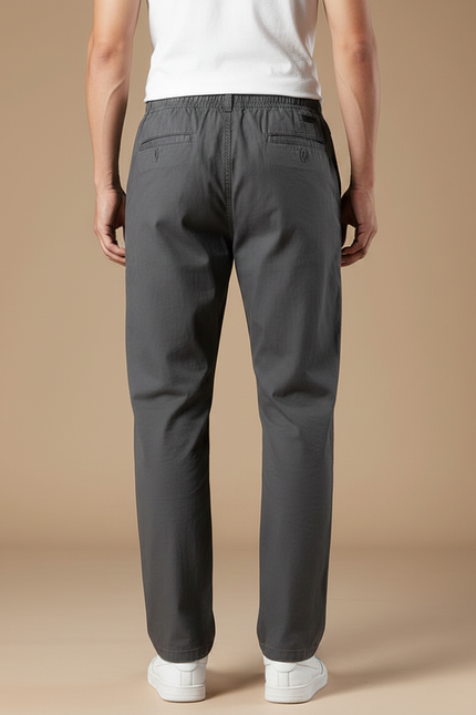 Pantalon Parachute Gris Décontracté Cargo Ample Homme - Toile - vue 2