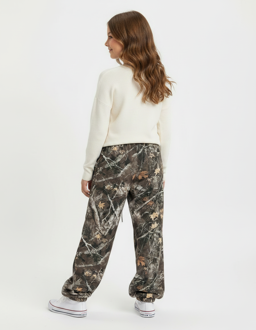 Pantalon Parachute Camouflage Ample Décontracté Enfant - Imprimé Molleton - vue 2