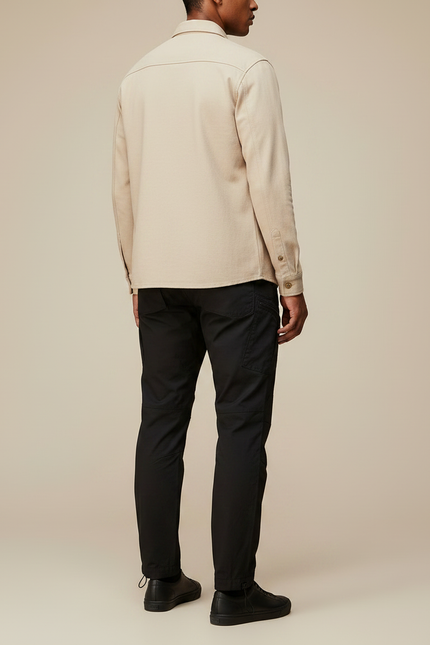 Pantalon Parachute Noir Cargo Homme Décontracté - Polyester - vue 2