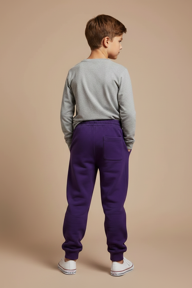 Pantalon Parachute Violet Imprimé Anime Décontracté Enfant - Molleton - vue 2