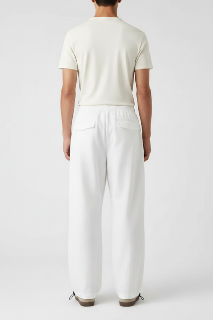 Pantalon Toile Parachute - Blanc - vue 2