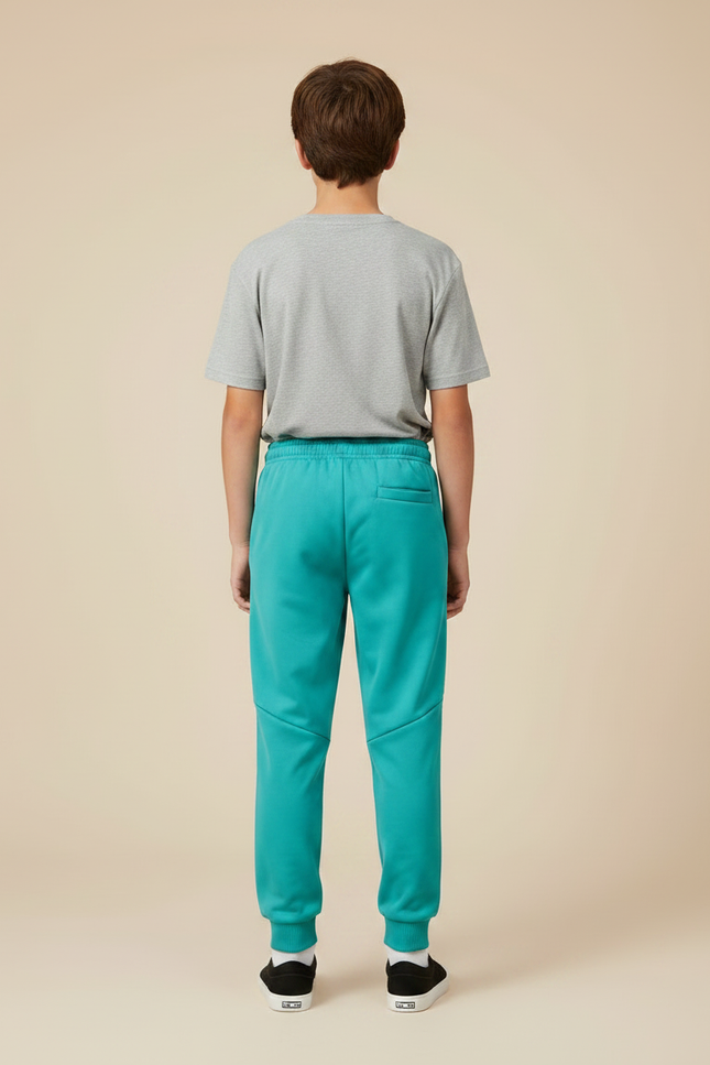 Pantalon Parachute Vert Ample Rayures Blanches Garçon - Molleton - vue 2