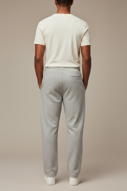Pantalon Parachute Gris Ample Homme Décontracté Coton - Molleton - vue 2