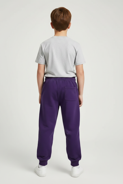 Pantalon Parachute Violet Uni Sport Enfant - Molleton - vue 2