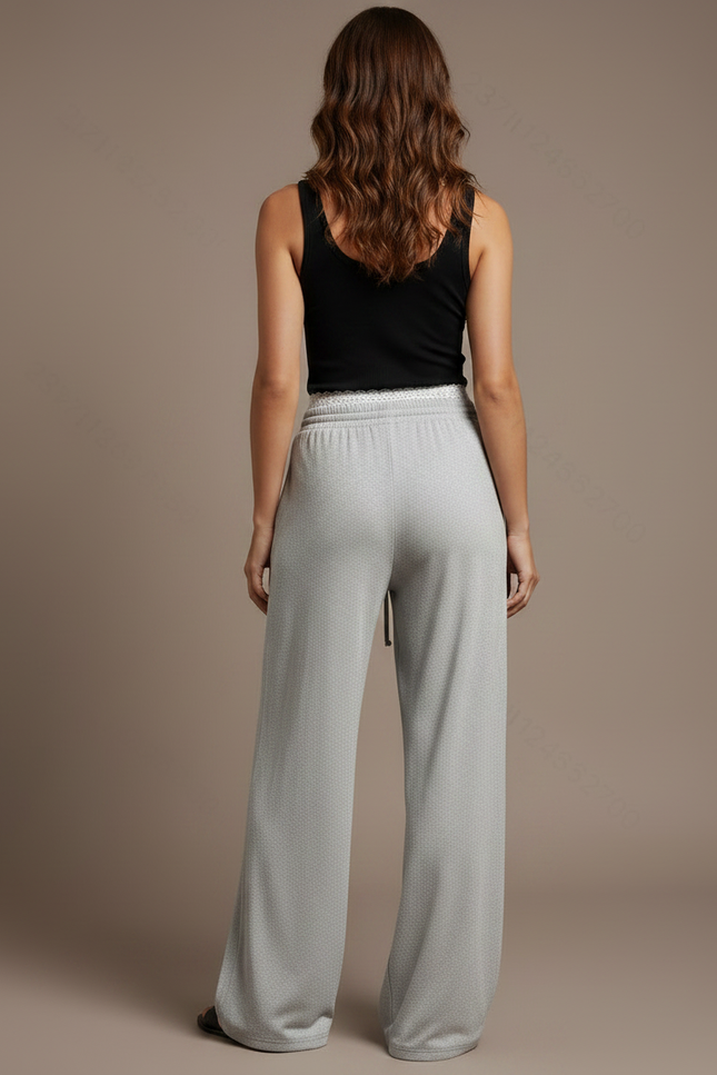 Pantalon Parachute Gris Ample Décontracté Fluide Confortable - Molleton - vue 2