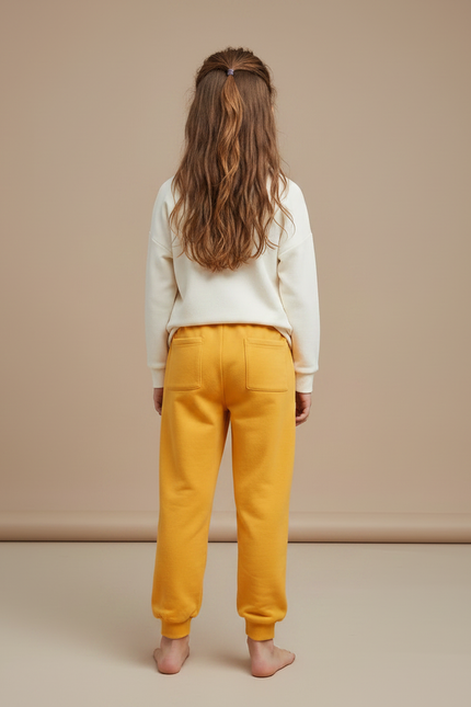 Pantalon Parachute Jaune Molleton Ours Enfant Décontracté - vue 2
