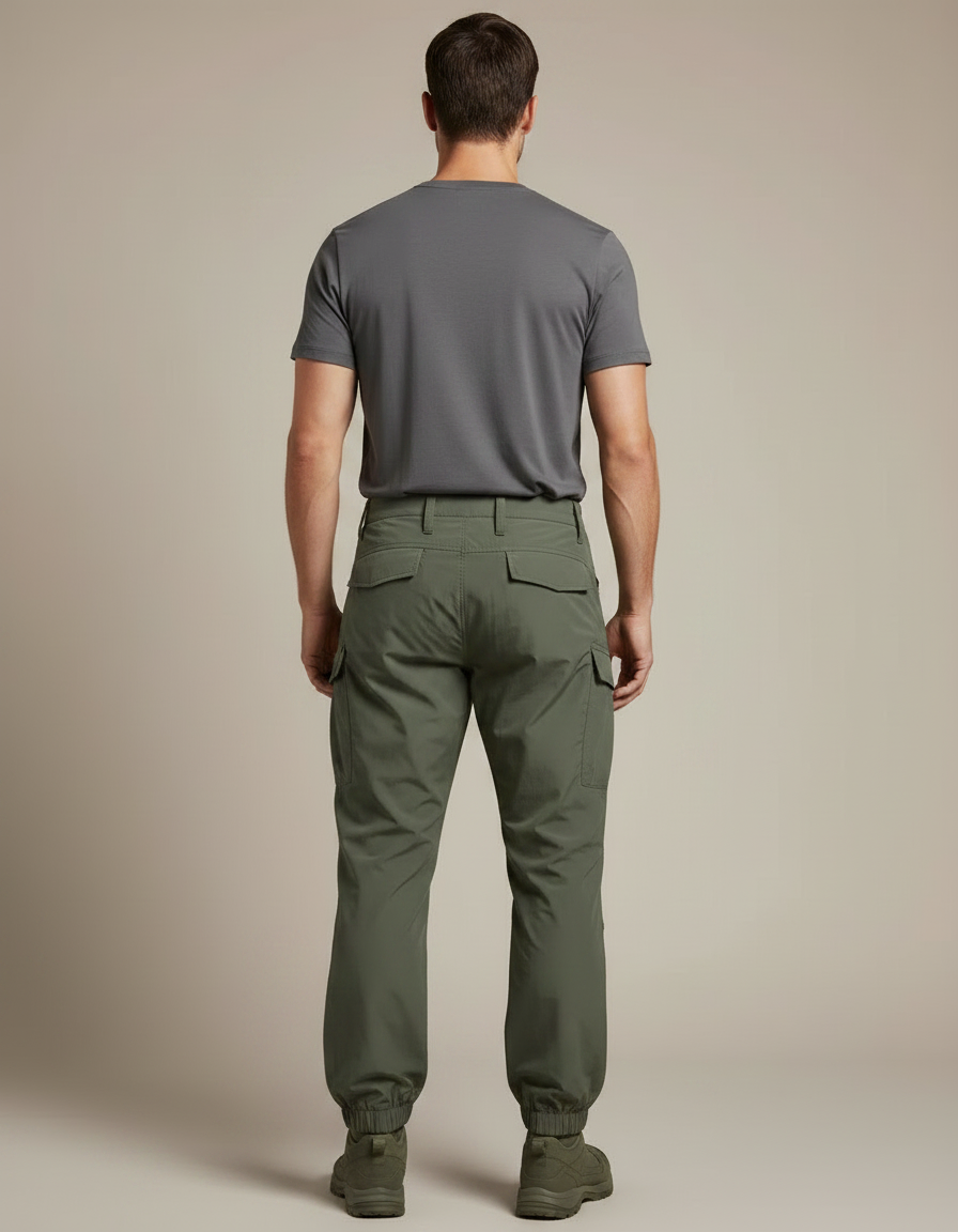 Pantalon Parachute Escalade - Kaki Polyester - vue 2