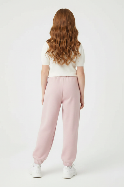 Pantalon Parachute Rose Ample Confortable Fille - Molleton - vue 2